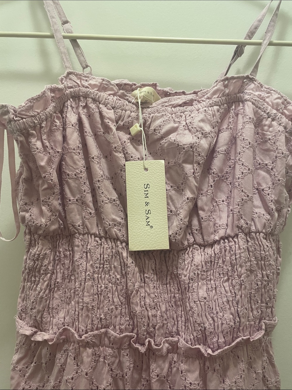 Nordstrom SIM & SAM Lavender Pink Mini Dress